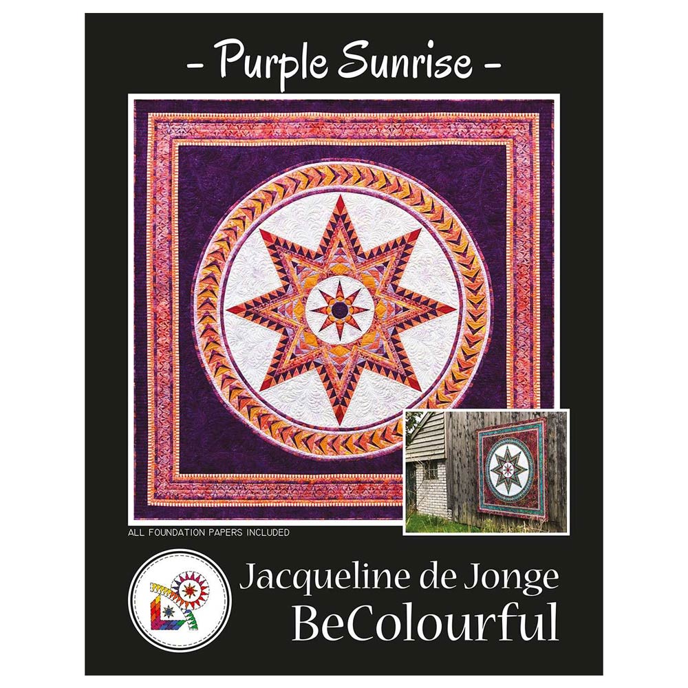 Enchanting Purple Sunrise Quilt Pattern