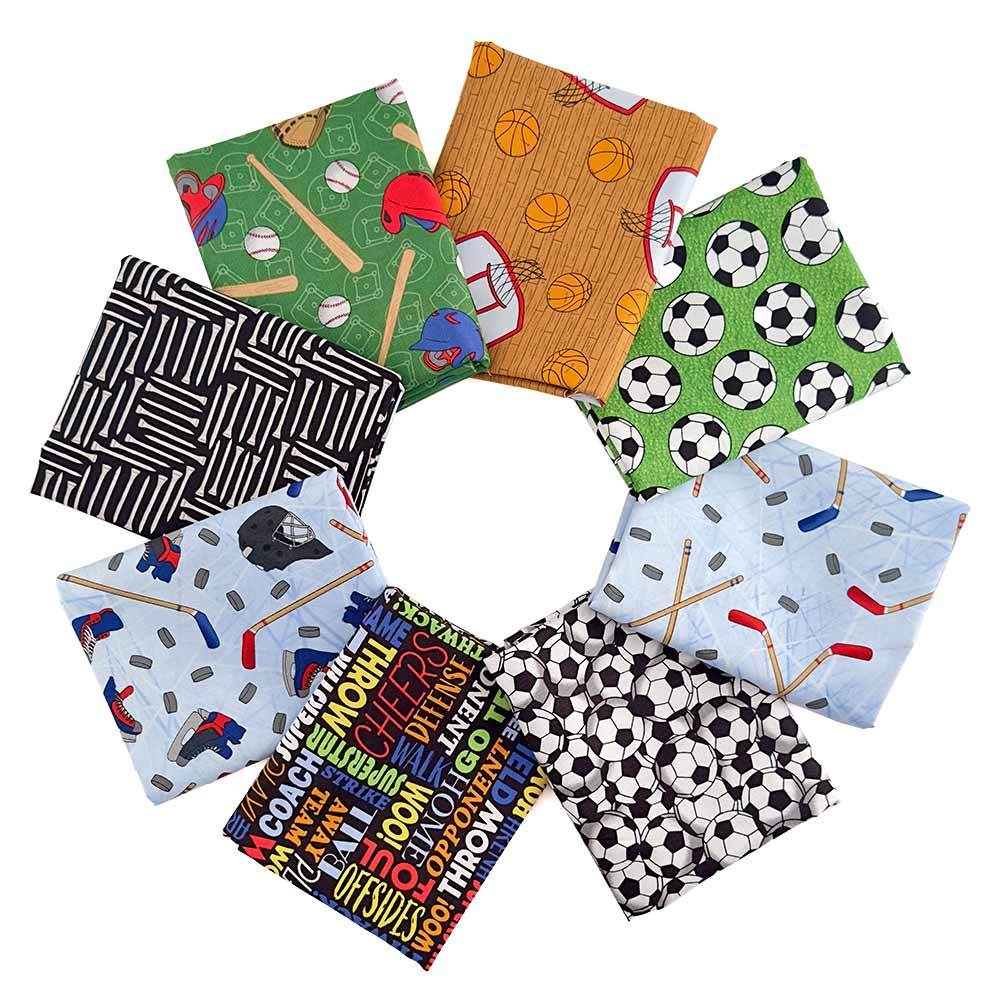 Game On! 8-Piece 1/2 Yard Fabric Bundle - Unleash Your Creativity