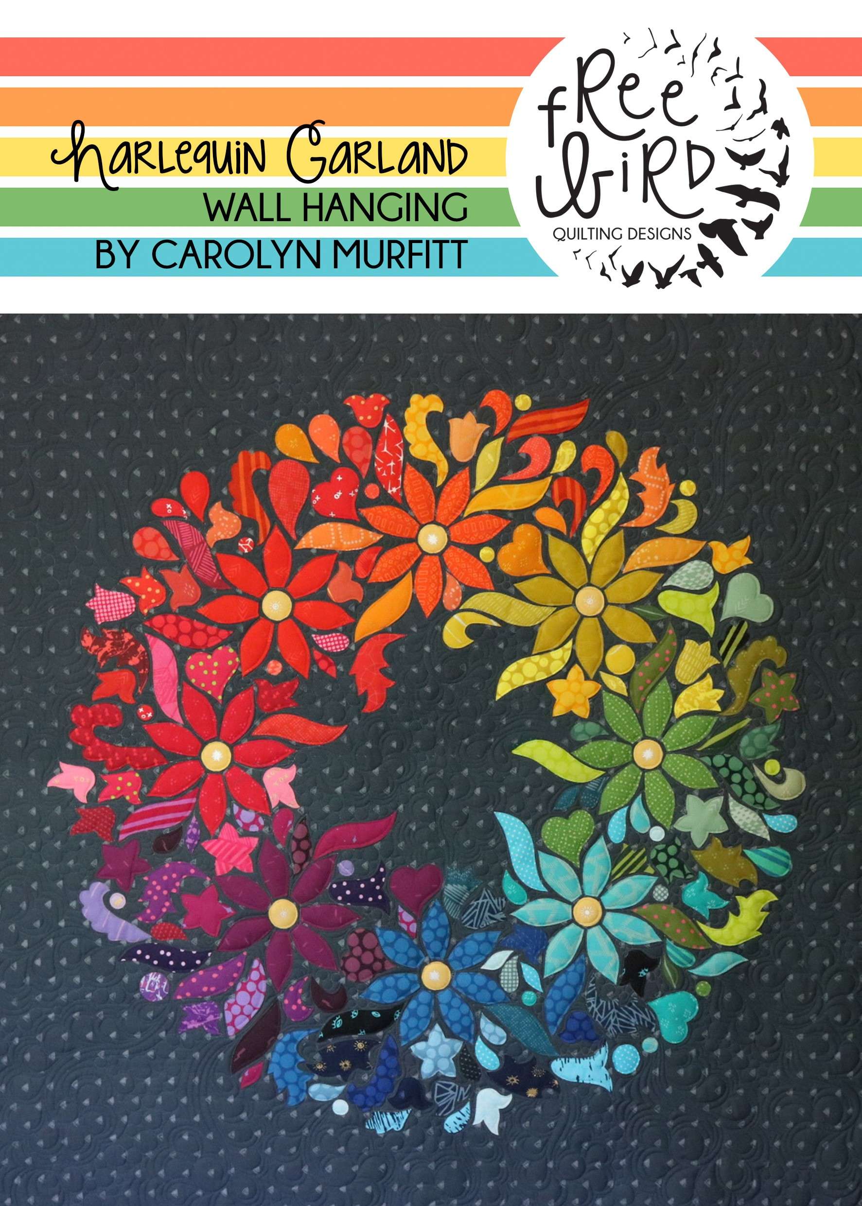 Gorgeous Harlequin Garland Template Set