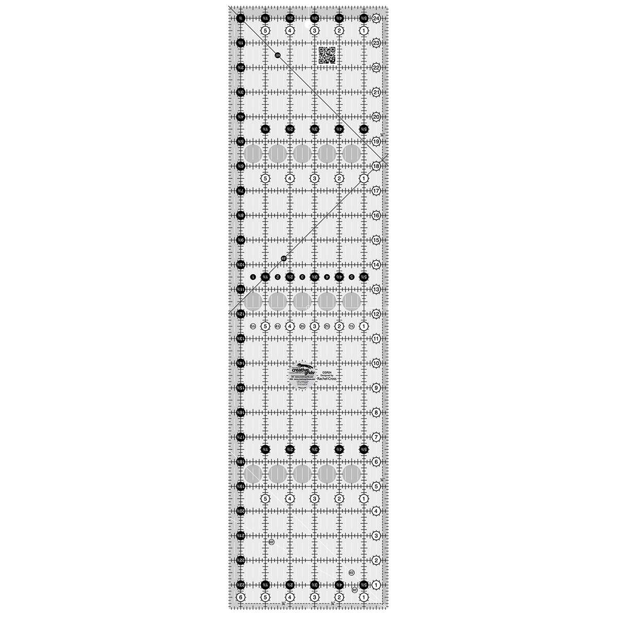 Must-Have Creative Grids Quilt Ruler 6-1/2 x 24-1/2 by Rachel Cross
