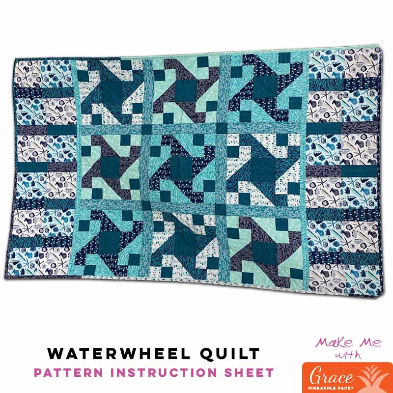 Grace Pineapple Pack Waterwheel Quilt Pattern - A Must-Have for Quilters!