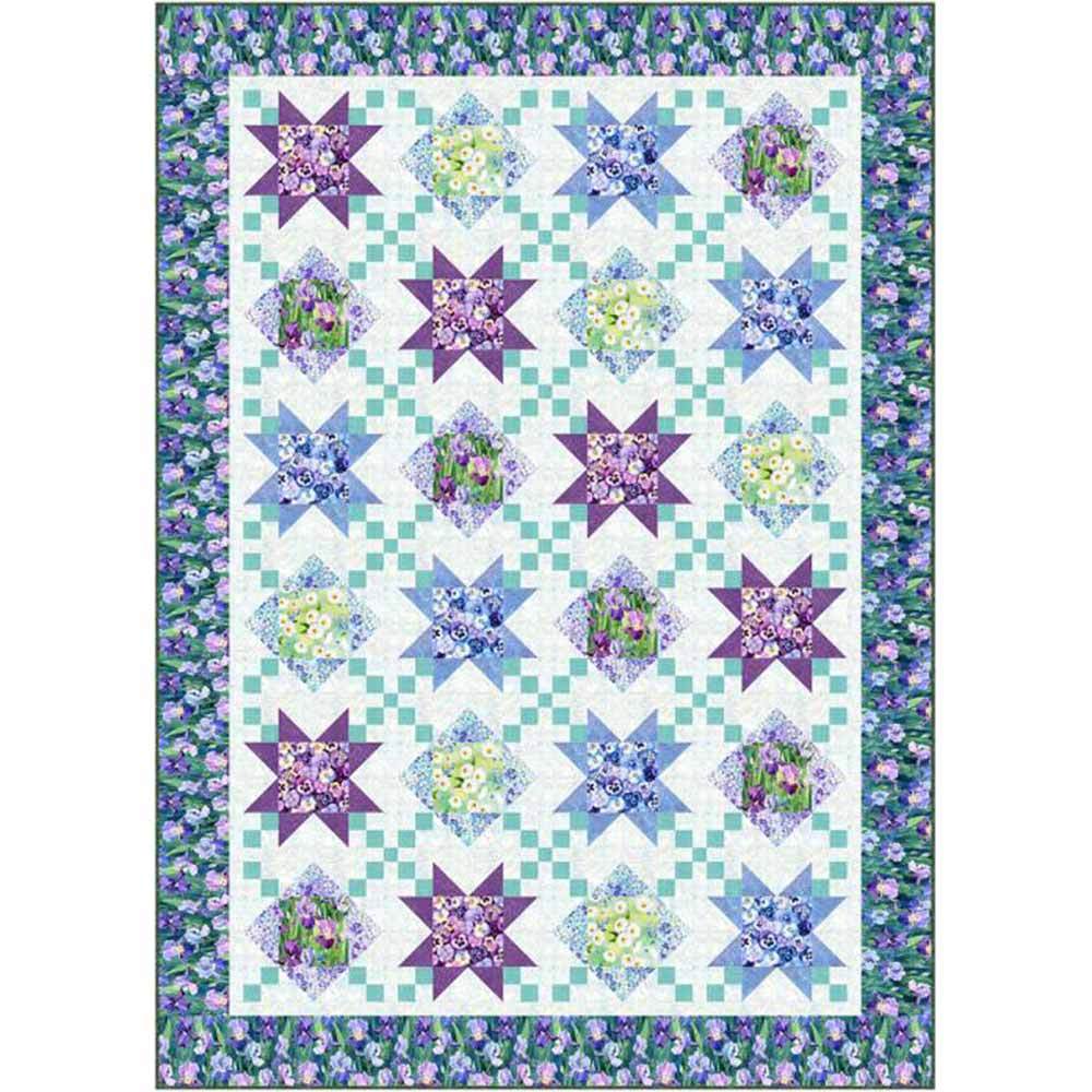 Enchanting Chained Flowers Quilt Kit from Flower Shoppe
