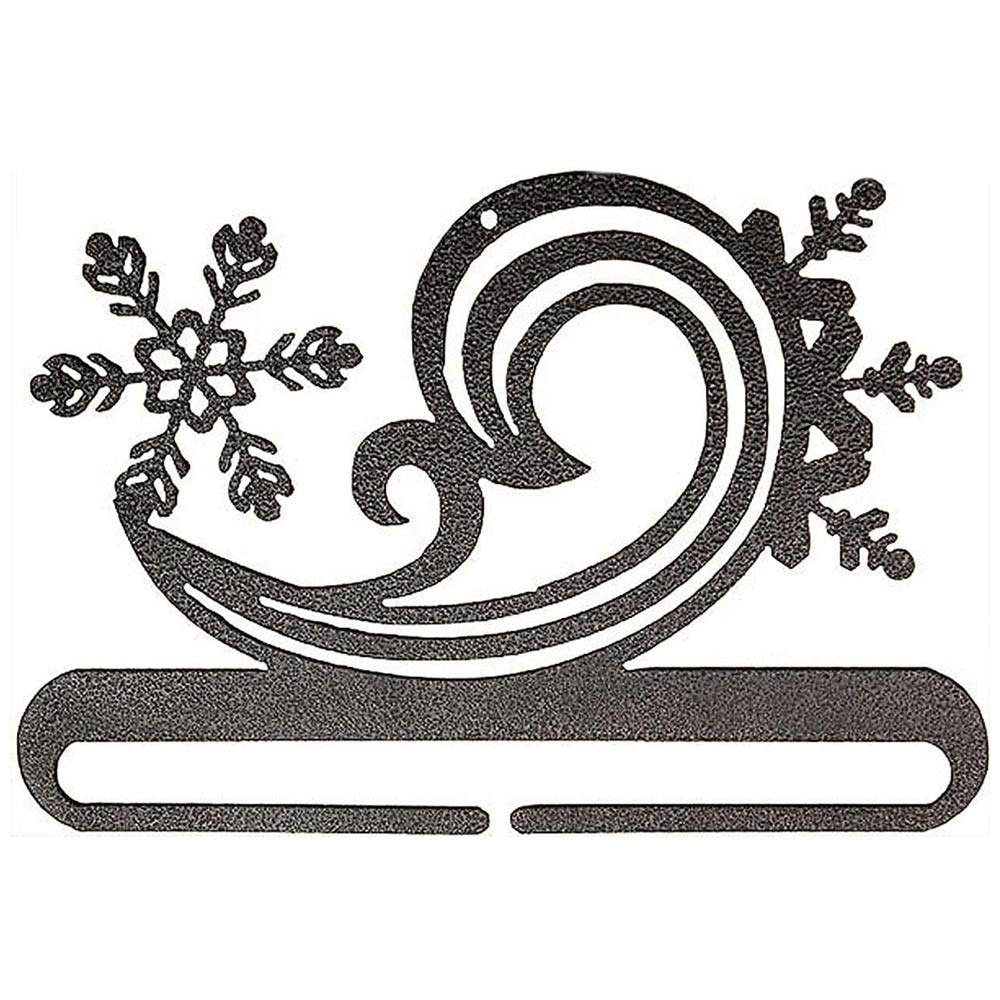 6-inch Snowy Swirl Split Bottom Charcoal Display Stand