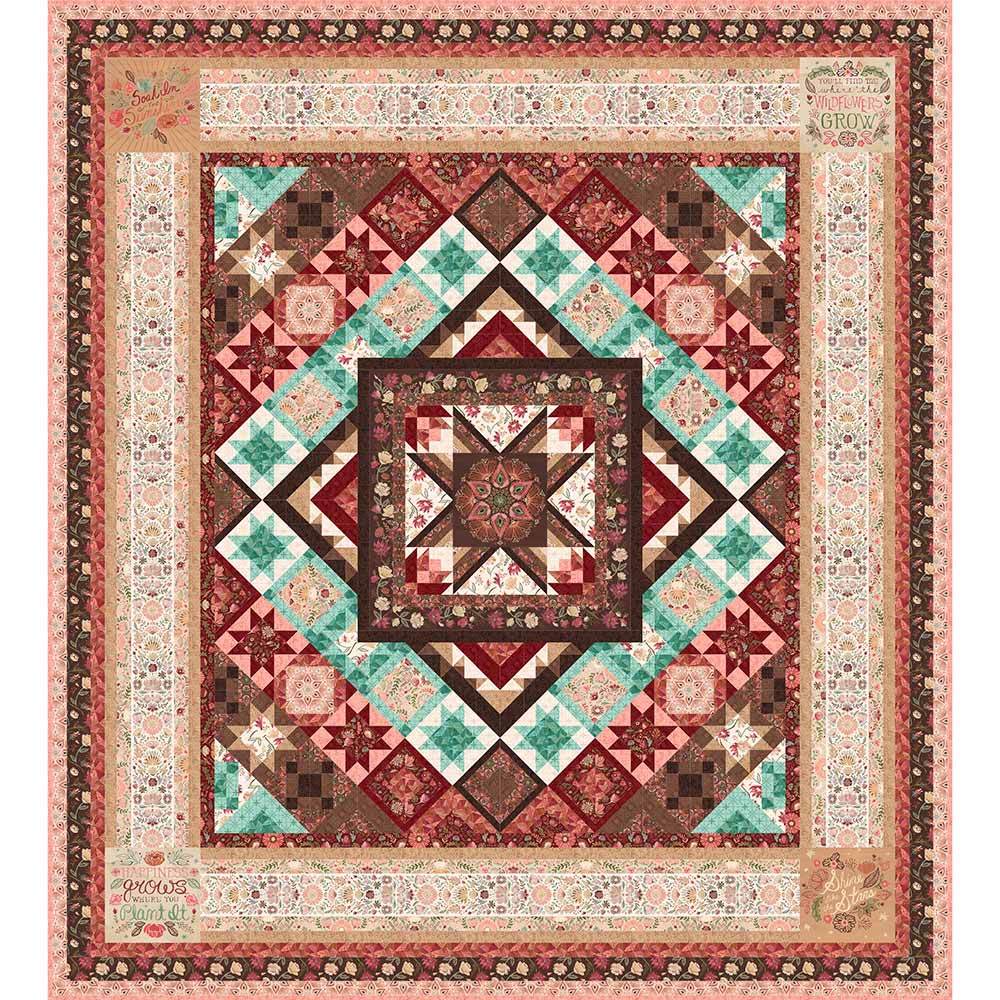 Floralscape - Wilmington Prints Block-of-the-Month Quilt Kit: A Floral Dream Come True!