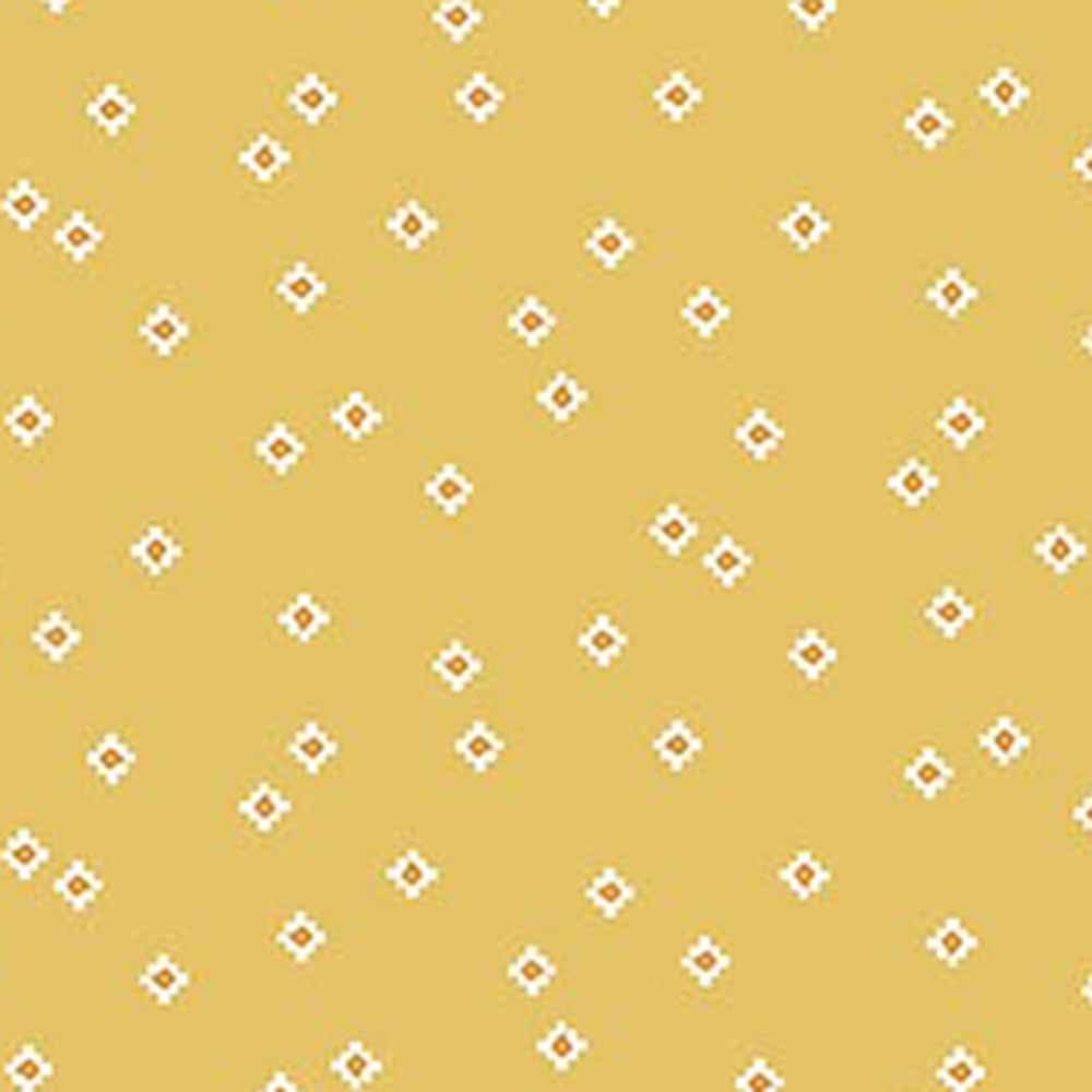 Figo's Desert Sunrise Fabric by Josephine Kimberling - Yellow Stars Yardage