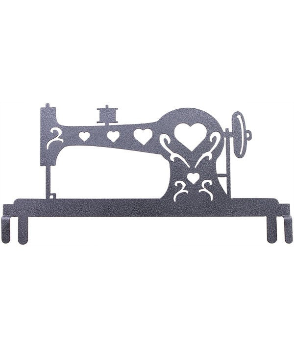 Stunning 12-inch Sewing Machine Header in Charcoal