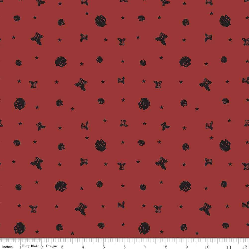 Riley Blake's 'Coming Home' - Vicki Gifford's Elite Soldiers Red Fabric Yardage