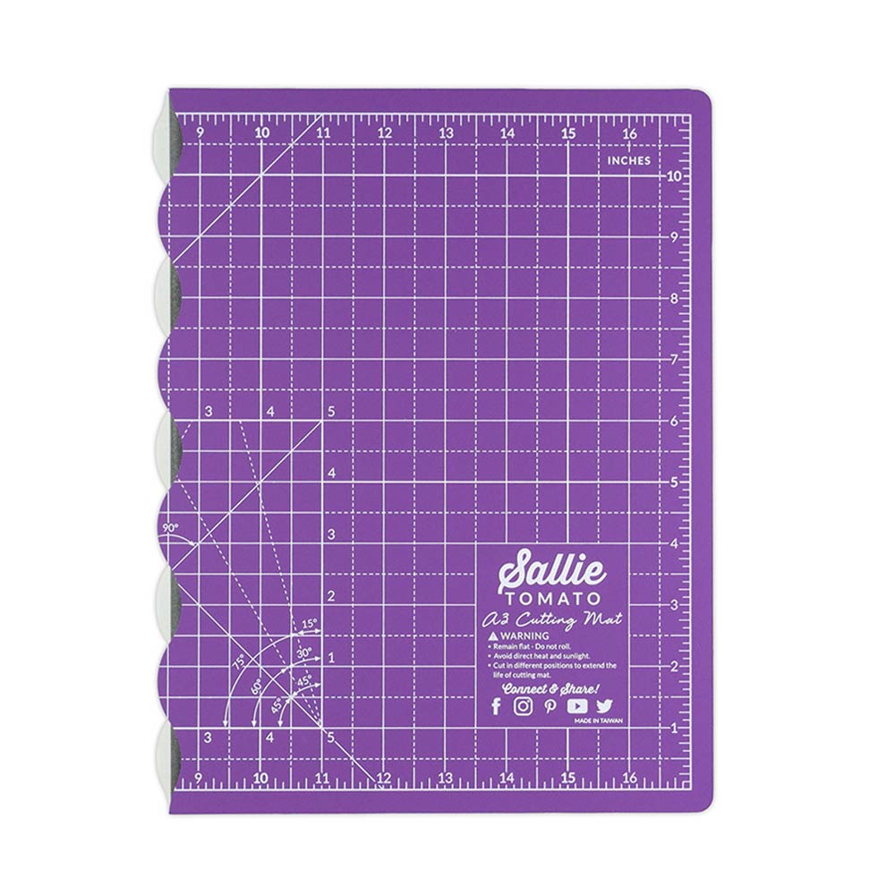 Sallie Tomato Purple A3 - The Ultimate Foldable Cutting Mat