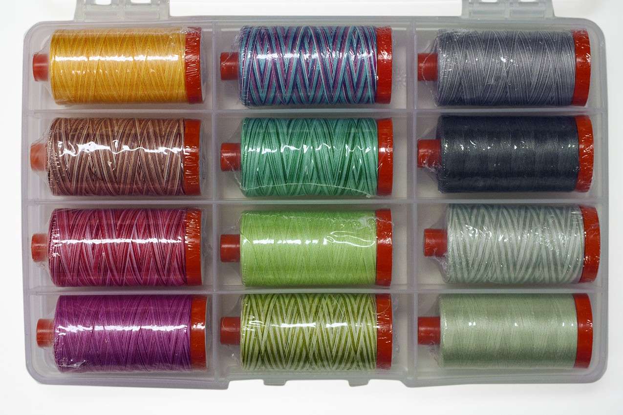 Tula Pink Premium Collection: 12 Luxurious Large Spools of 50wt Cotton Thread