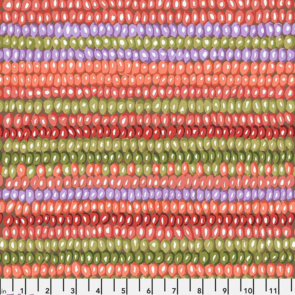 FreeSpirit's Kaffe Fassett Bead Stripe Jungle Fabric Yardage - Add a Splash of Color!