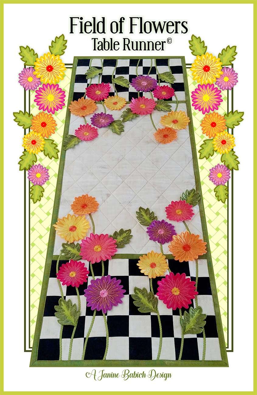 Enchanting Field of Flowers Table Runner