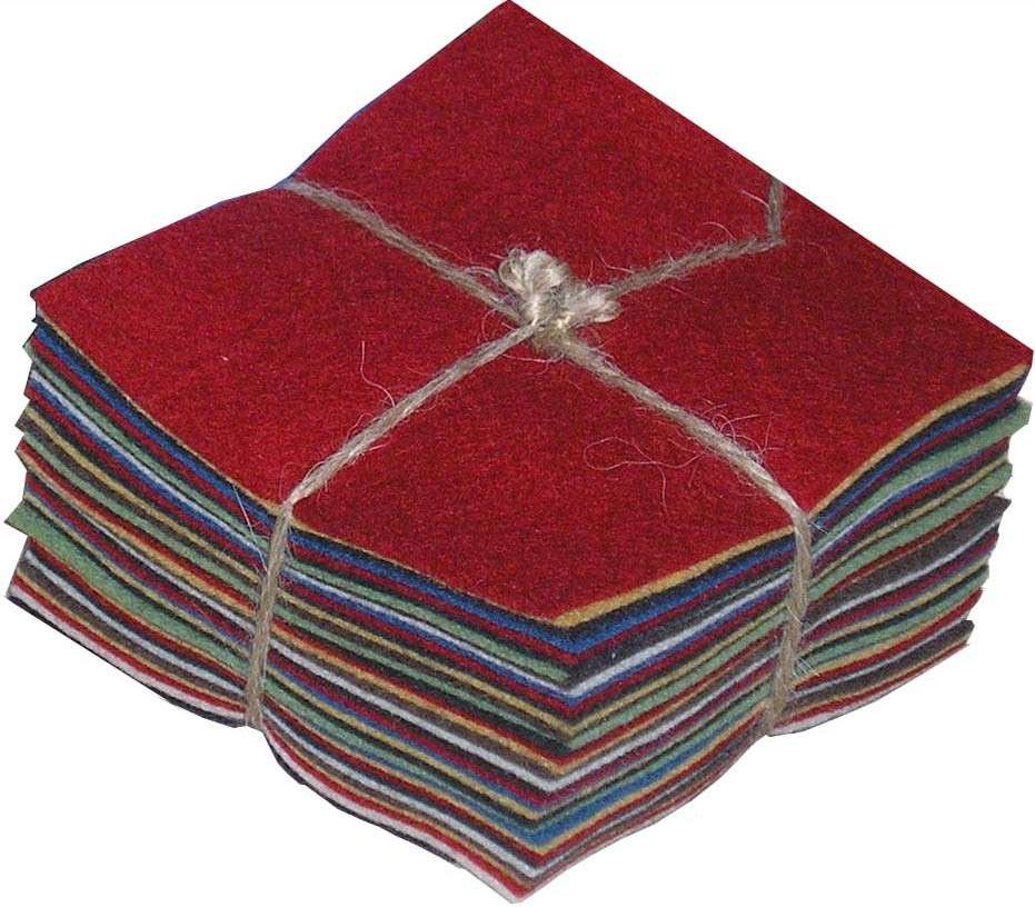 Enchanting 100% Wool Felt Homespun Charm Pack - Get Yours Now!