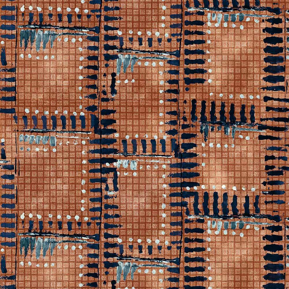 FreeSpirit - Rust & Bloom by Sarah Sczepanski: Stunning Rust Yardage Fabric