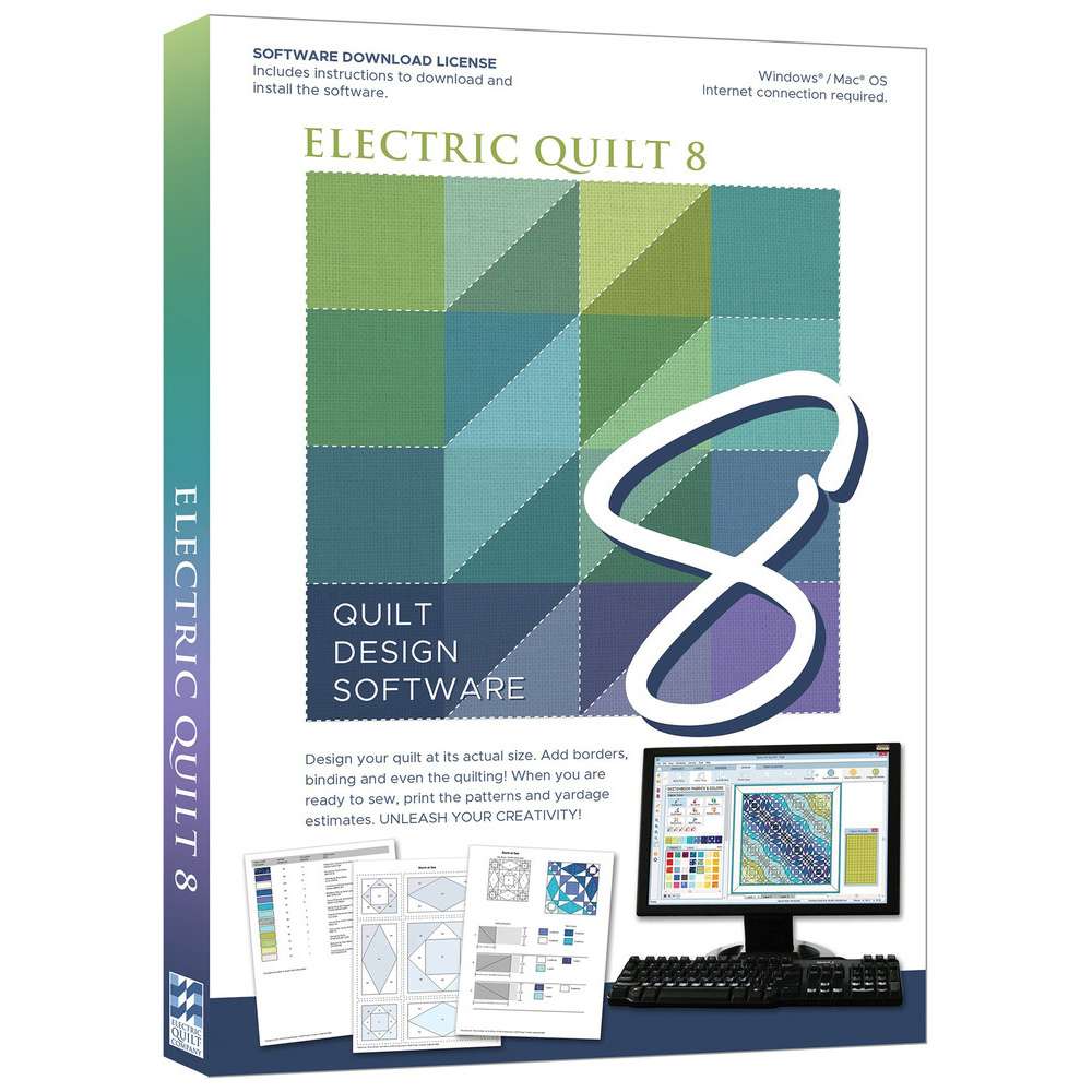 Electric Quilt 8 (EQ8) Software for Quilt Design