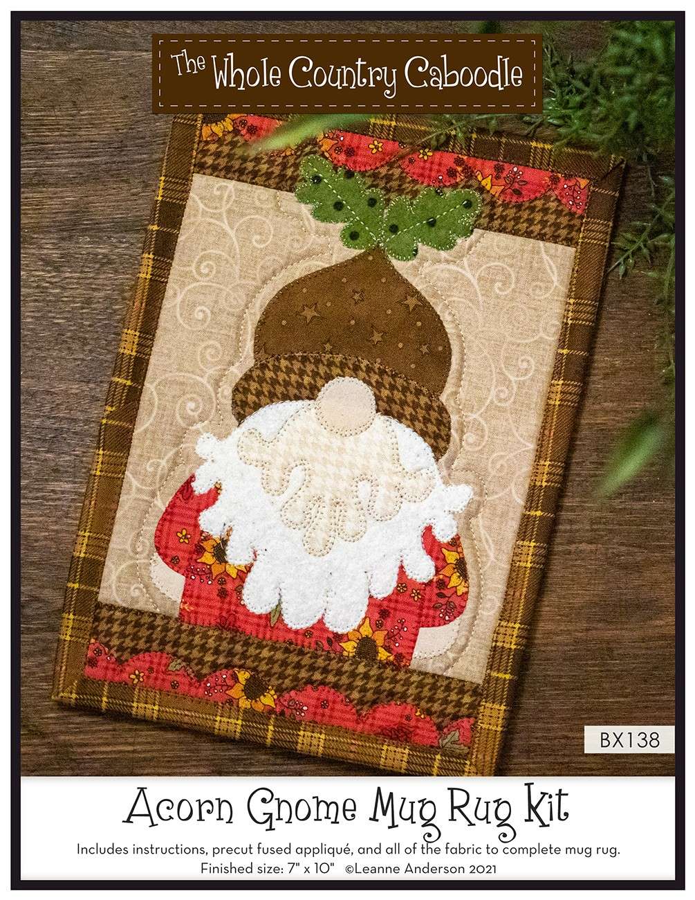 Charming Acorn Gnome Mug Rug DIY Kit