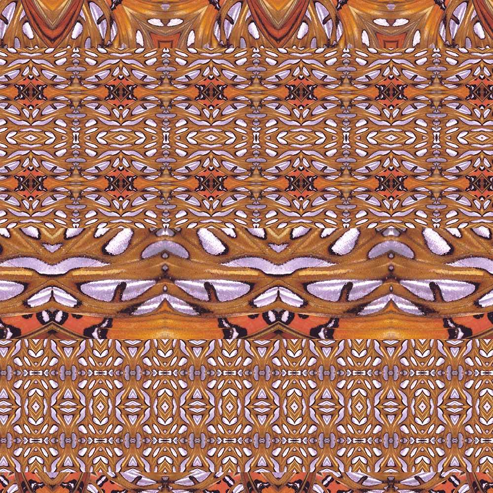 FreeSpirit's WinterPrint Butterfly Garden - Metamorphosis Brown Yardage Fabric
