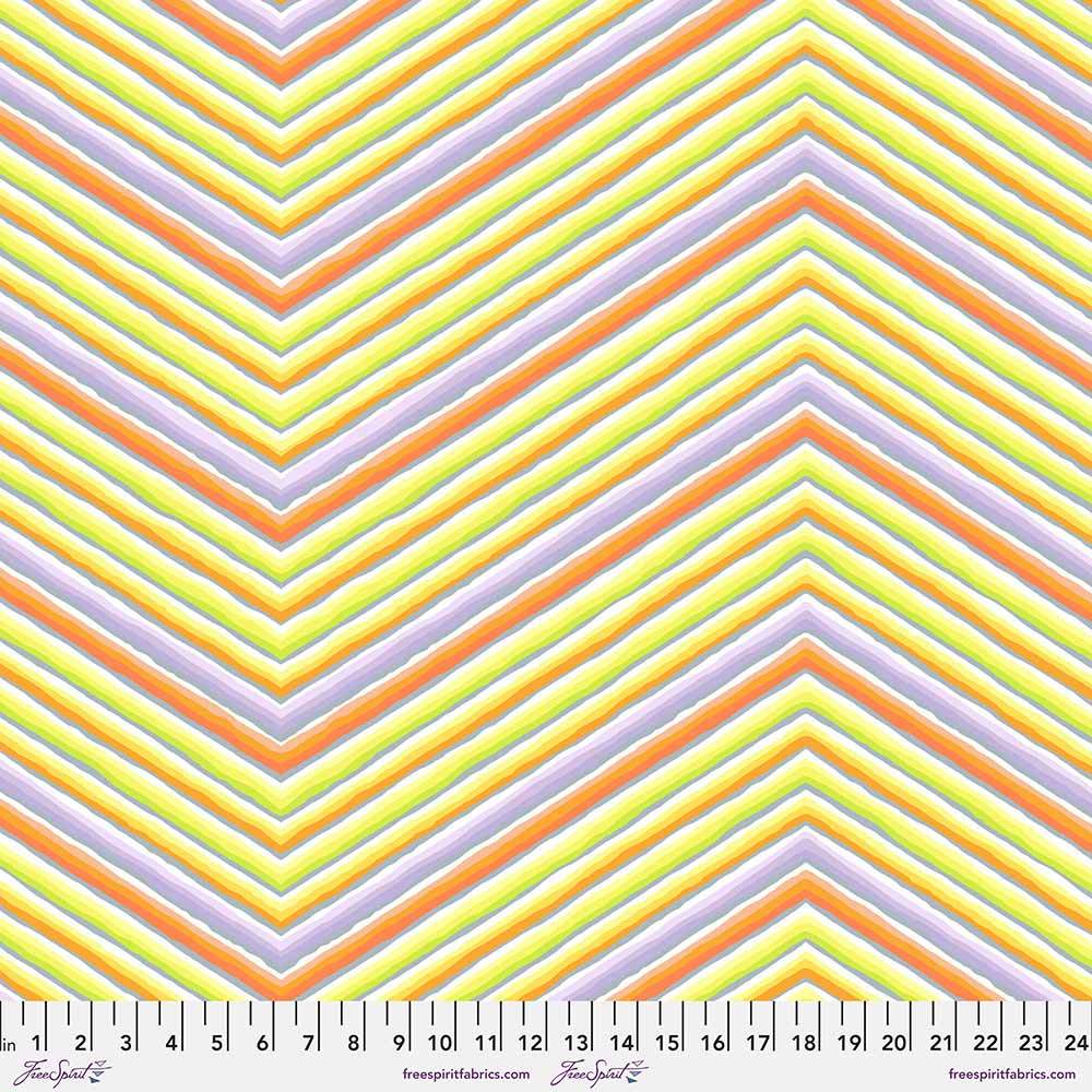FreeSpirit's Kaffe Fassett Chevron Stripe in Vibrant Yellow - Yardage