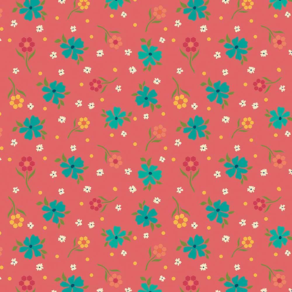 Riley Blake's Market Street by Heather Peterson - Stunning Tea Rose Flowers Yardage