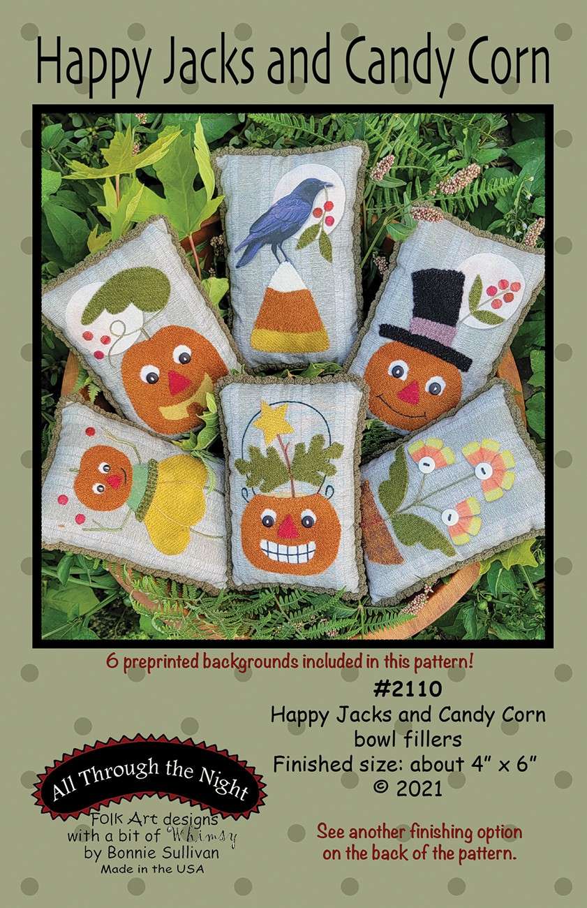 Enchanting Happy Jacks and Candy Corn Bowl Fillers Pattern