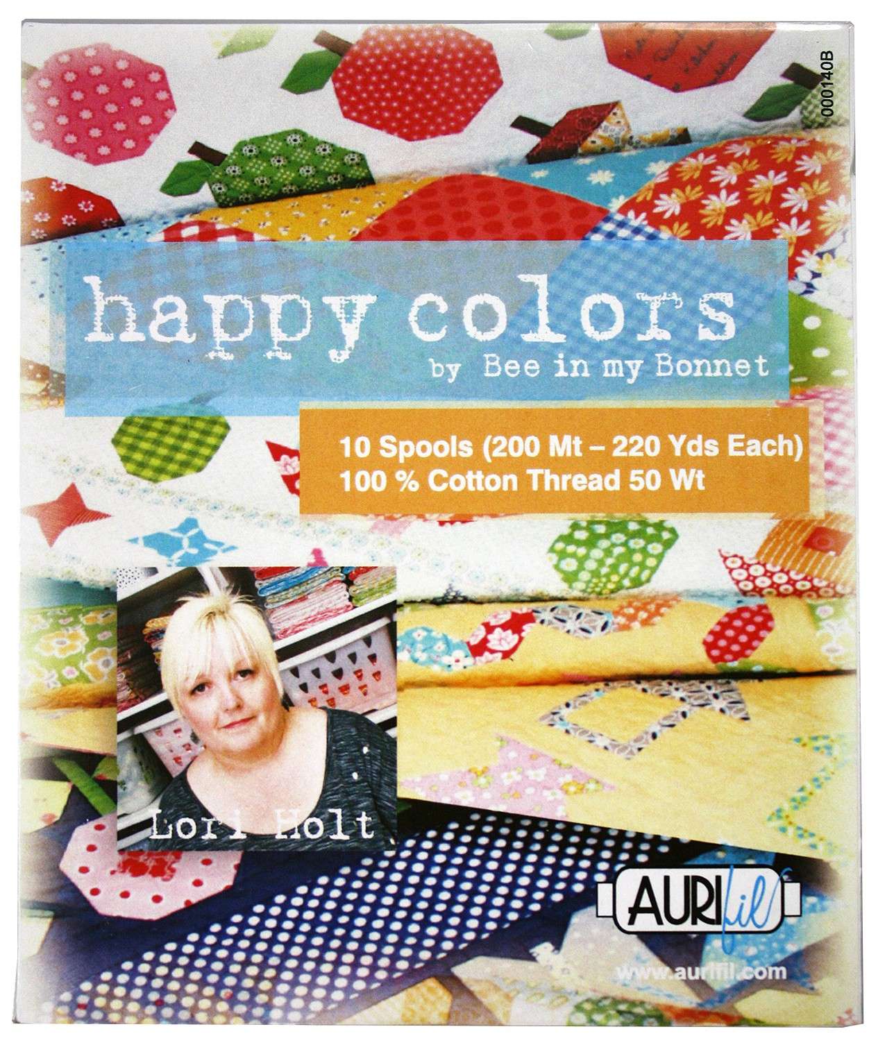 10 Delightful Small Spools of 50wt Cotton in Happy Colors