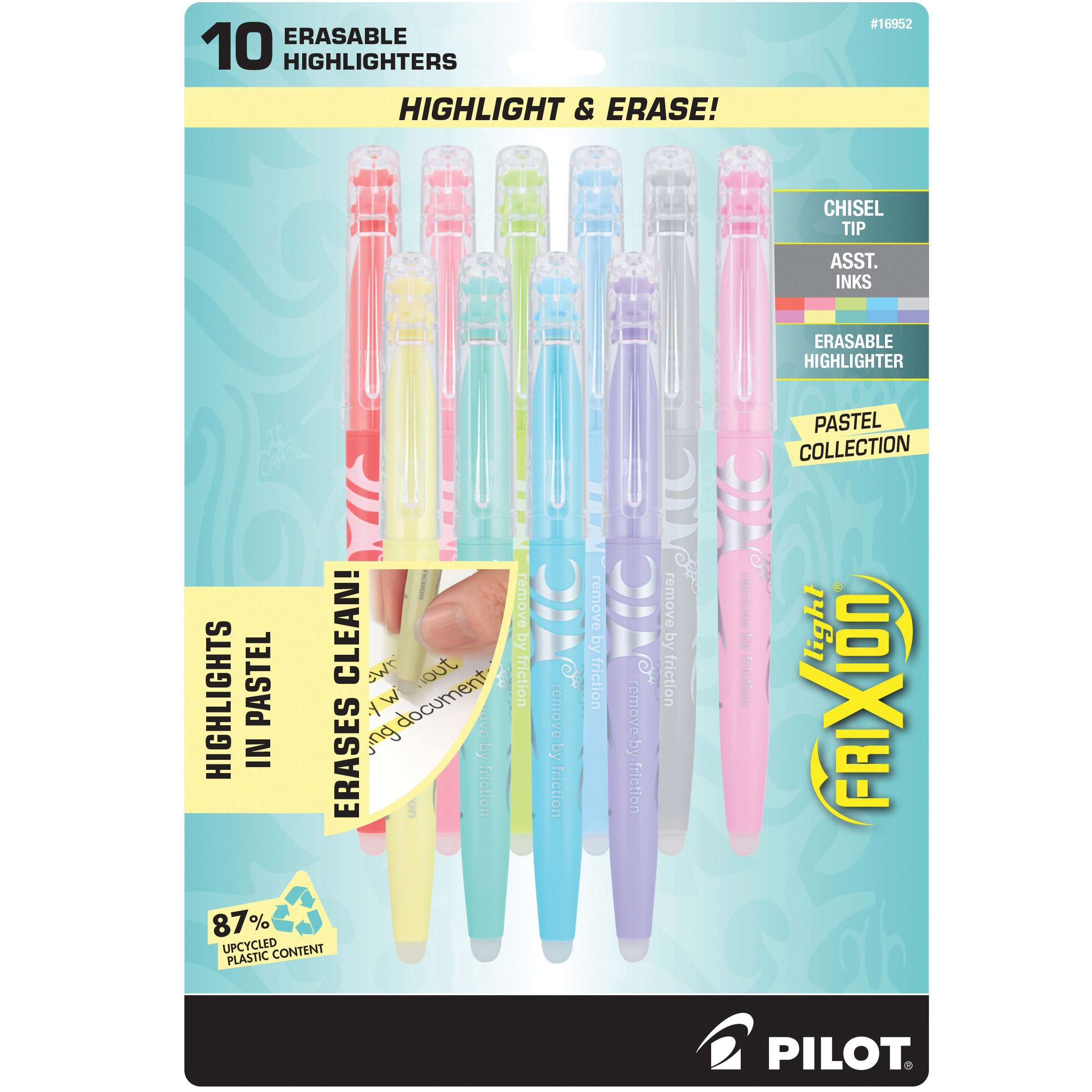 Frixion Light Pastel Highlighter Assortment - 10 Pack