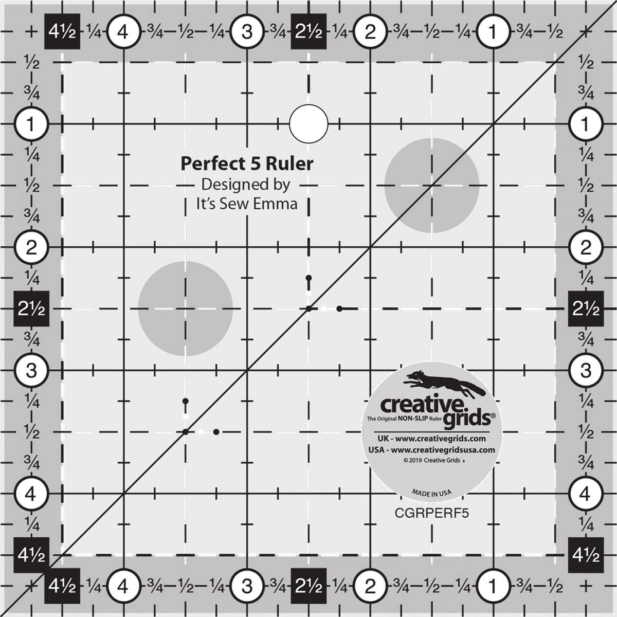 It's Sew Emma's Creative Grids Perfect 5 Ruler - Your Dream Sewing Companion!