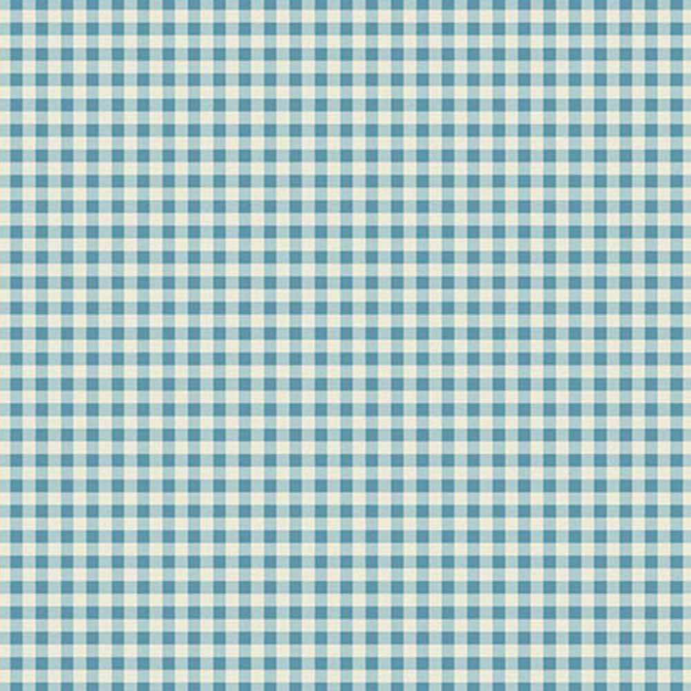 Andover Fabrics - Cozy House by Judy Jarvis - Petite Gingham Chambray Fabric Yardage
