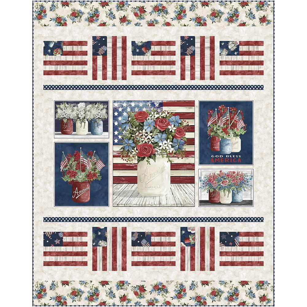 Wendy Sheppard's God Bless America Farmhouse Americana Kit - P&B Textiles