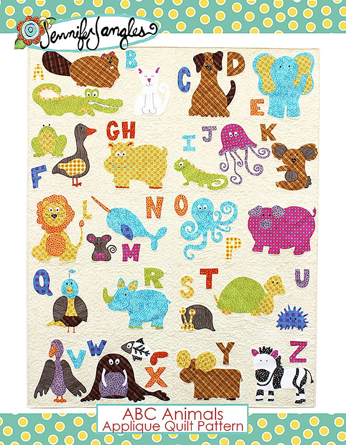ABC Animals Applique Quilt Pattern - A Fun and Creative Quilting Delight