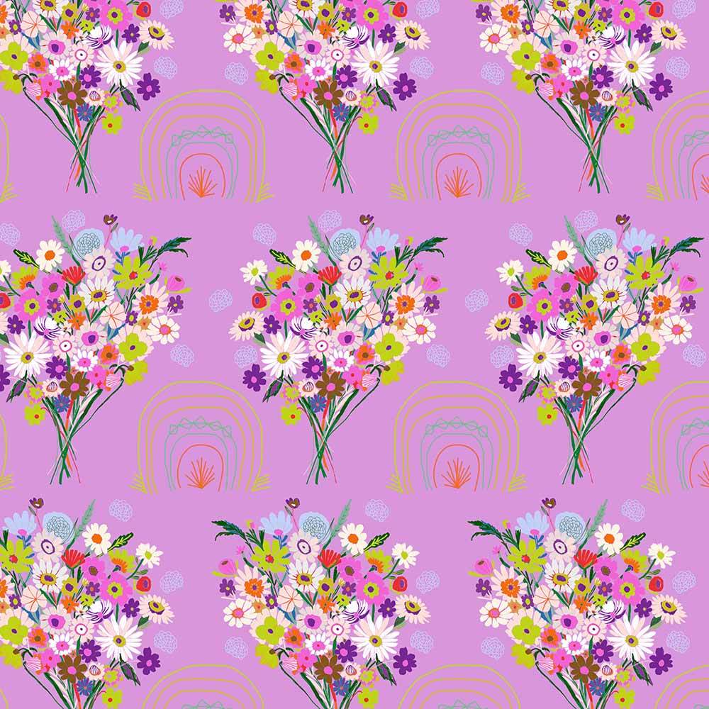 FreeSpirit's Harmony - Little Somewhere Plum Yardage by Carolyn Gavin of Anna Maria's Conservatory