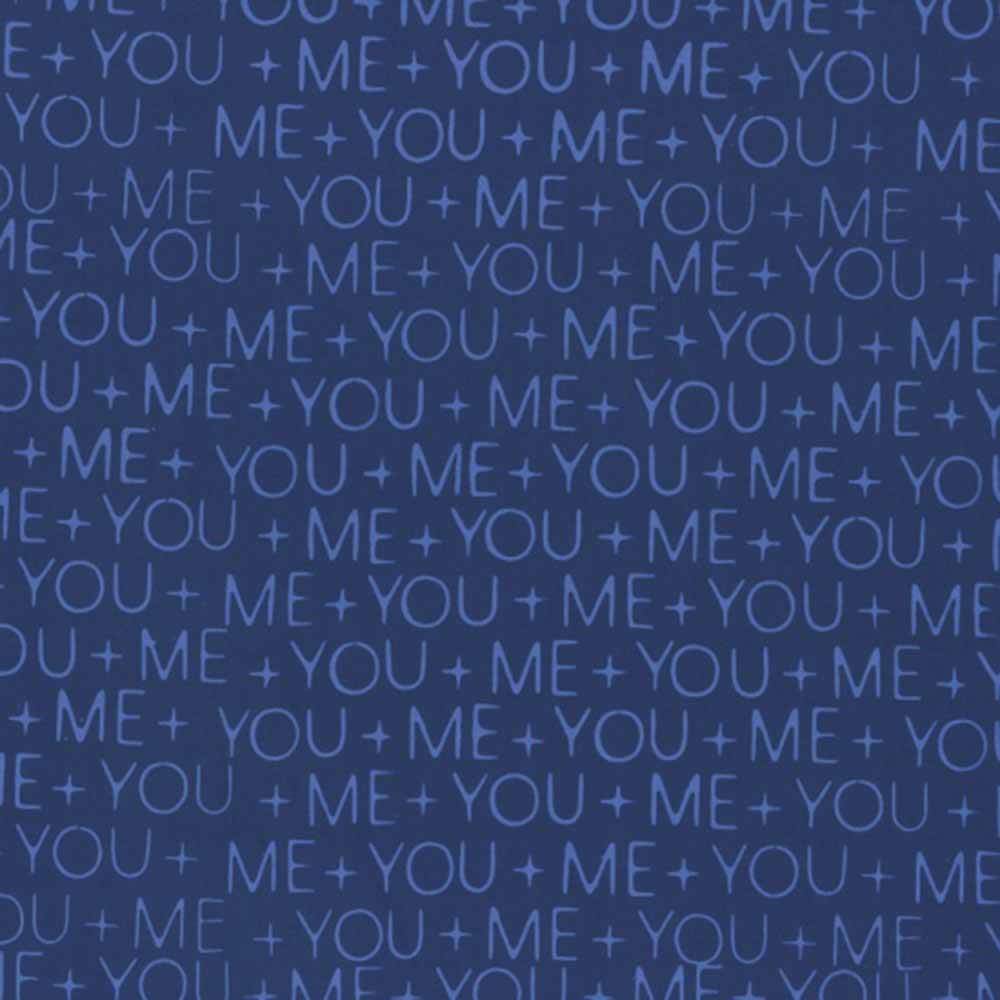 Hoffman Fabrics - Stunning Hand Dyed Indah Batiks - ME+YOU by Sarah Sharp - Cobalt Logo Yardage