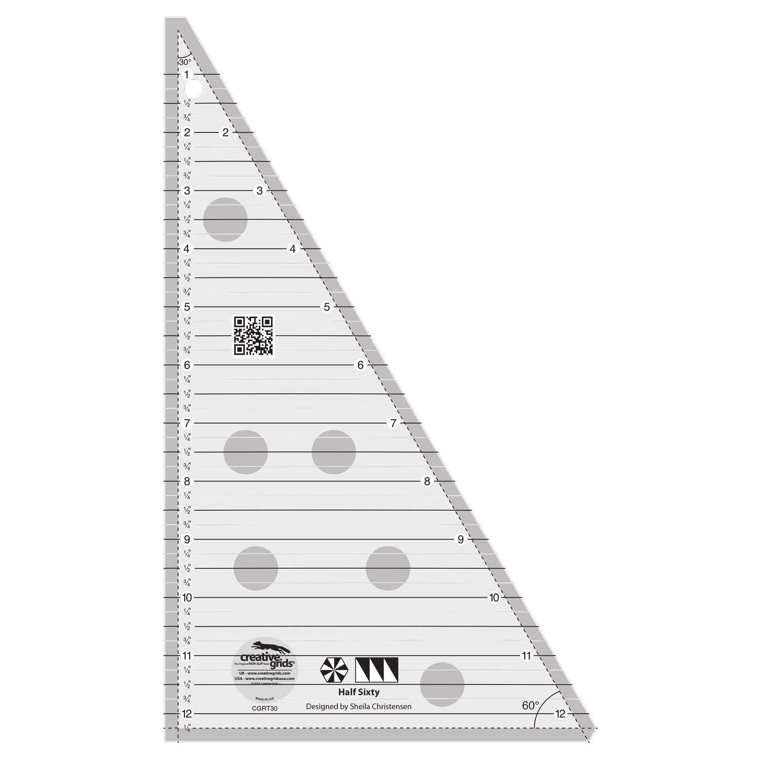 Incredible Creative Grids Half Sixty Triangle - A Must - Have for Crafters!