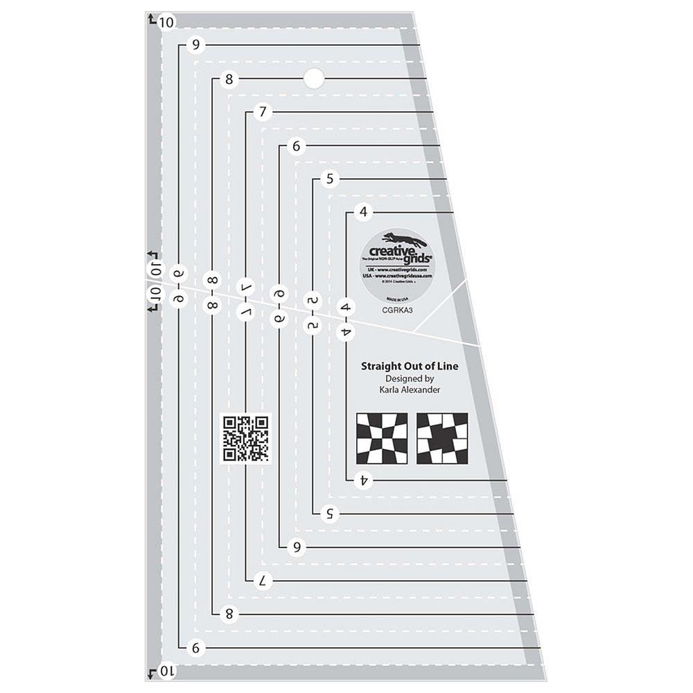 Creative Grids Enchanting Quilt Ruler - Straight Out of Line