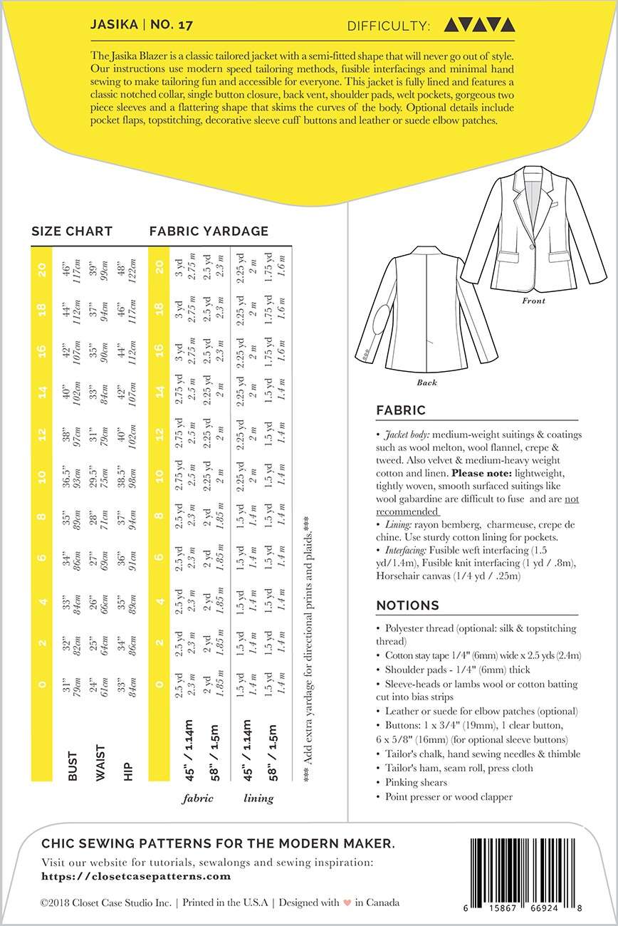 Heather Lewenza's Stunning Jasika Blazer Pattern