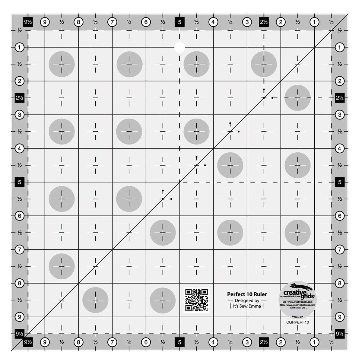 It's Sew Emma's Creative Grids Perfect 10 Ruler - A Must-Have for Sewing Enthusiasts!