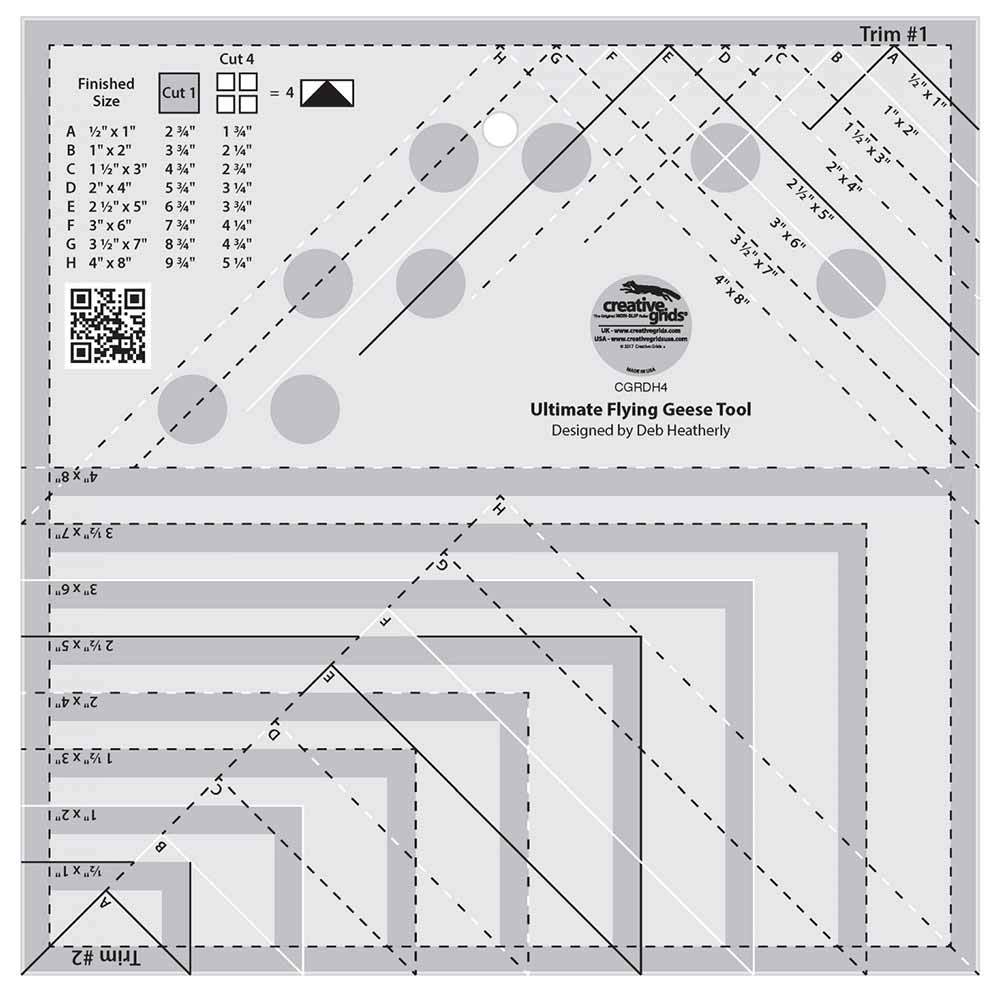 Creative Grids Revolutionary Ultimate Flying Geese Tool
