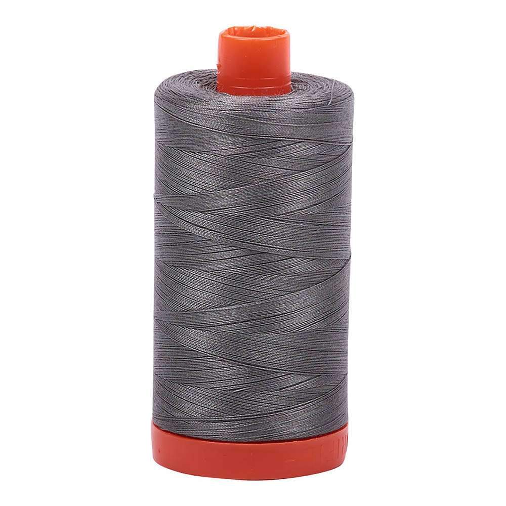 Gorgeous Grey Smoke Aurifil 100% Cotton Mako Thread - Get Your 1,422-Yard Large Spool Now!