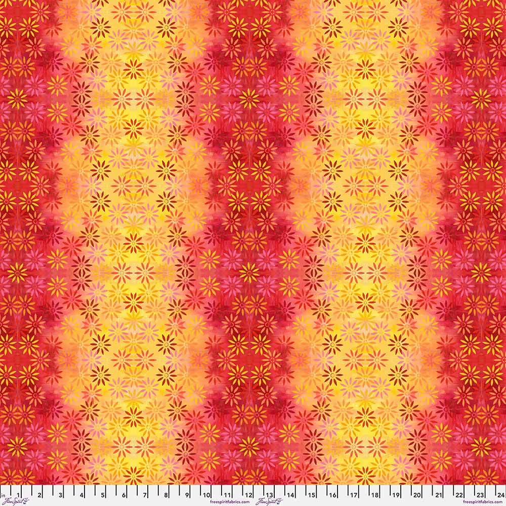 FreeSpirit's Enchanting Paper Trees by Sue Penn - Summer Daisies, Warm Yardage
