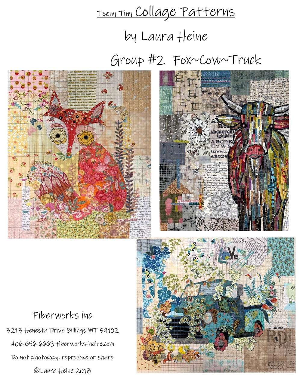 Laura Heine's Adorable Teeny Tiny Collage Pattern Group 2 Quilt Pattern