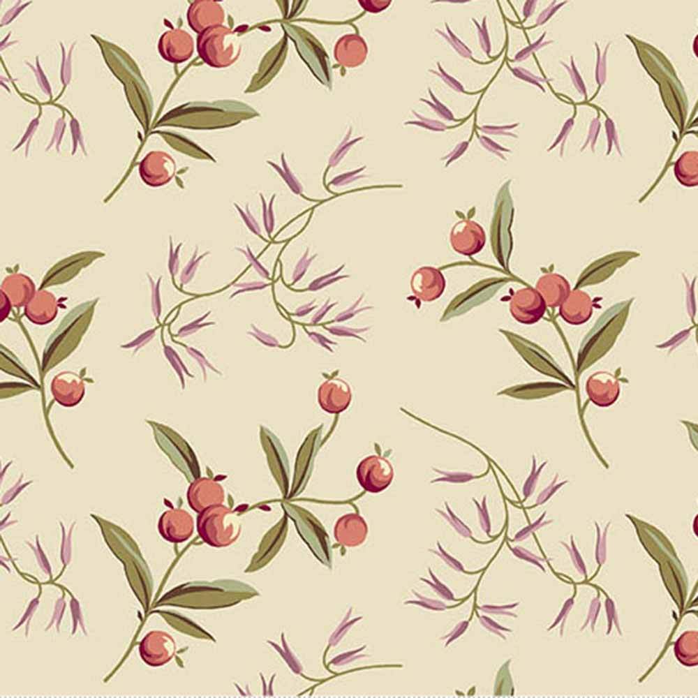 Andover Fabrics - Stunning Dahlia by Laundry Basket Quilts in Coralberry Dawn - Yardage