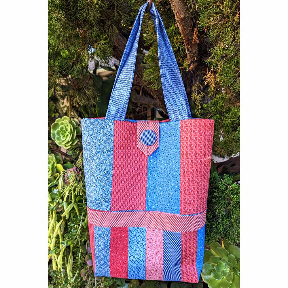 Stunning Ten Fabrics Handbag - Fat Eighth Pattern