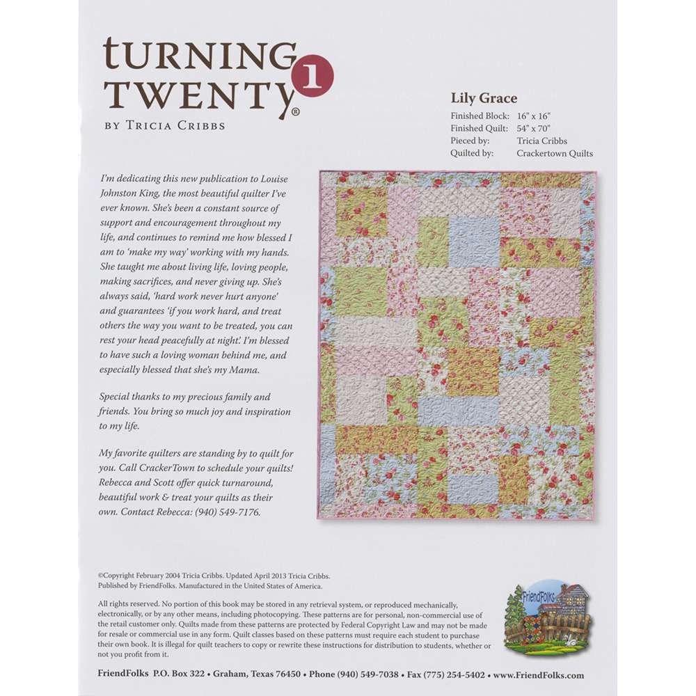Turning Twenty: The Ultimate Quilting Book