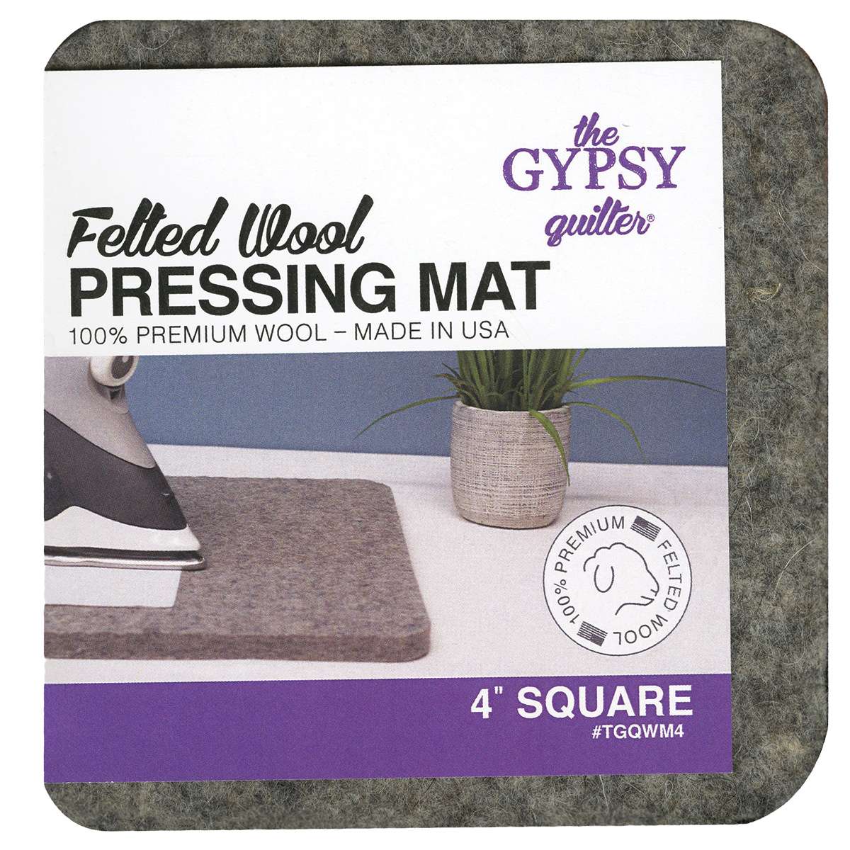 Get Your 4' x 4' Wool Pressing Mat from The Gypsy Quilter Now!