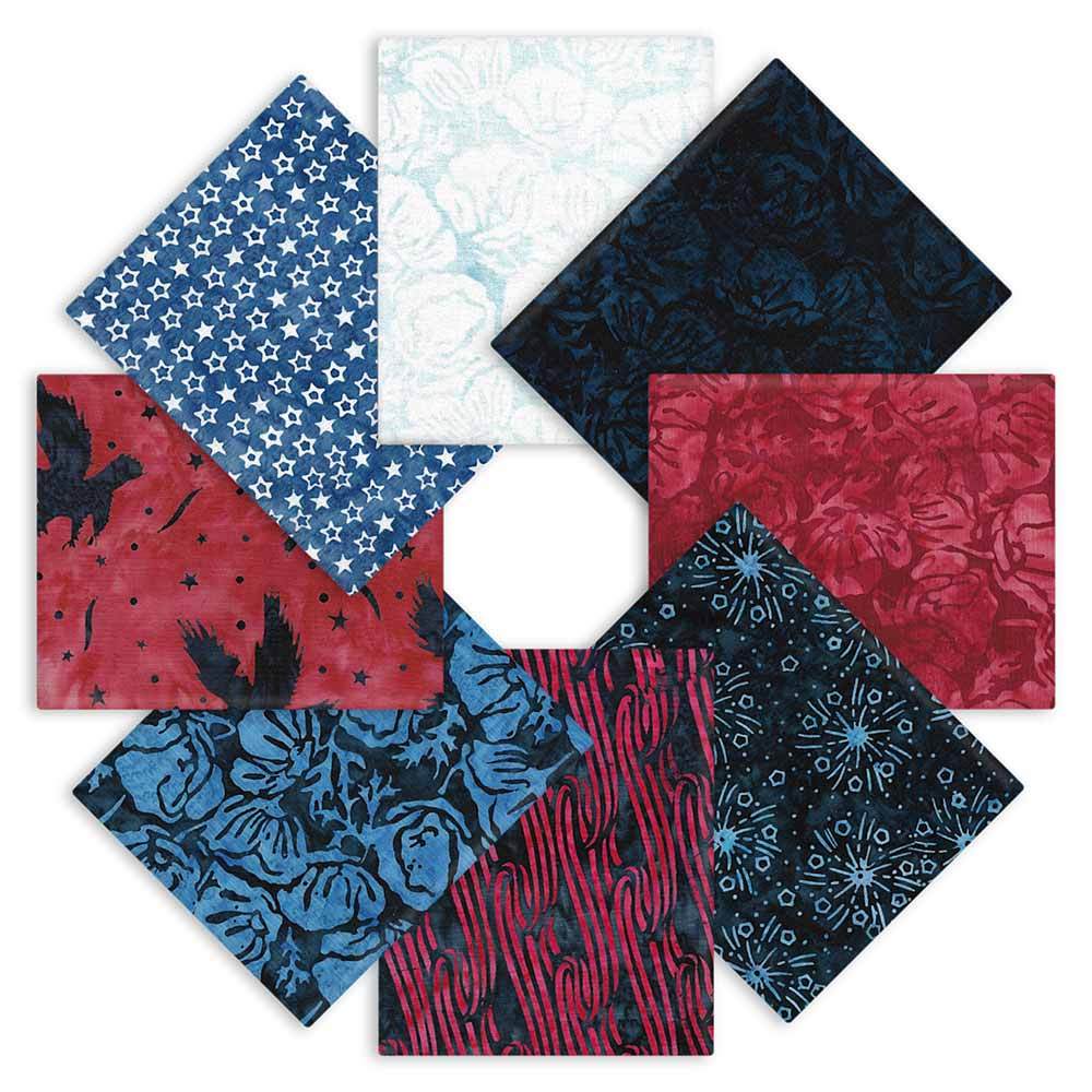 Jubilee Island Batik - 8 Piece Fat Quarter Pack: A Perfect Match!