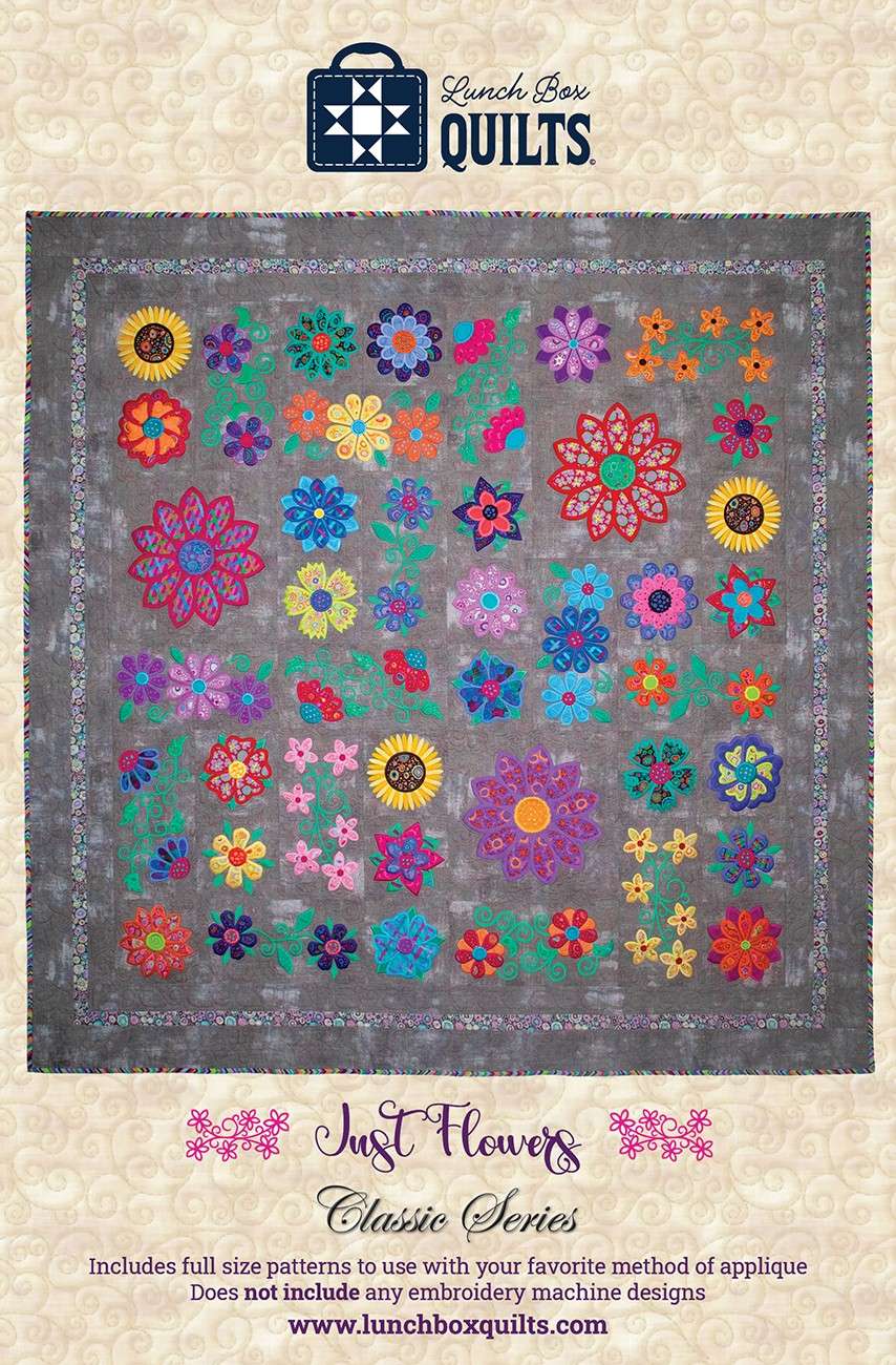 Just Flowers Classic Traditional Applique Embroidery Patterns - A Blooming Delight!
