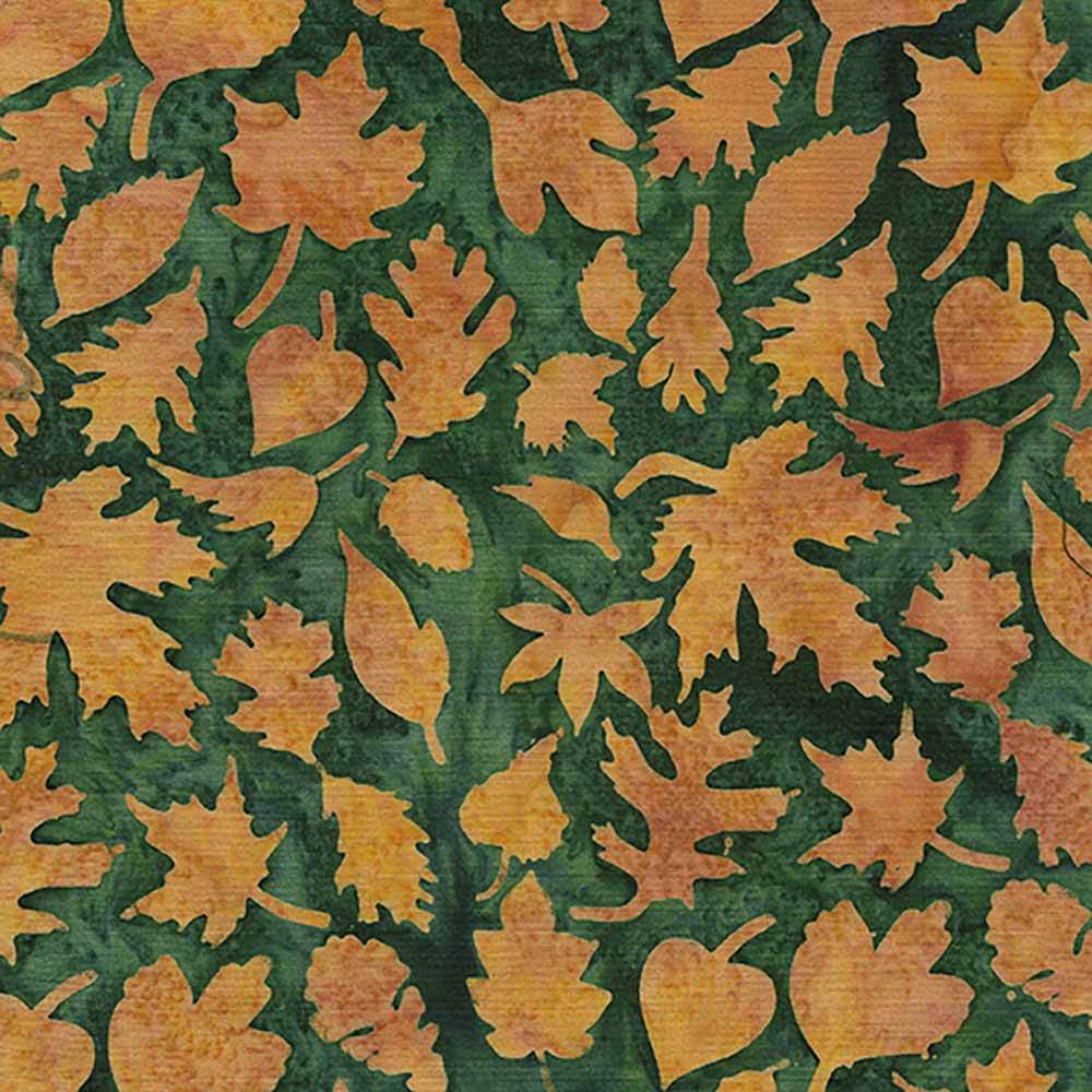 Island Batiks - Enchanting Green Grass Leaves Yardage