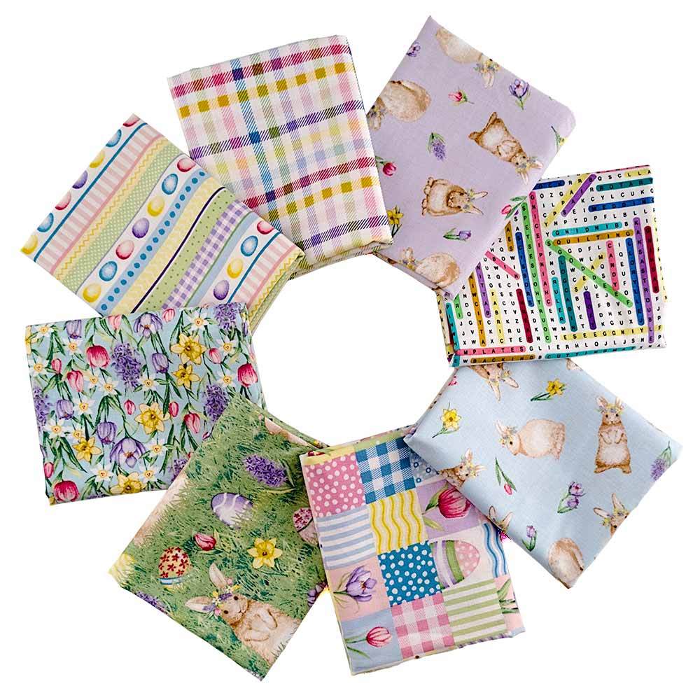 Hoppy Hunting - Enchanting 8-Piece 1/2 Yard Fabric Bundle