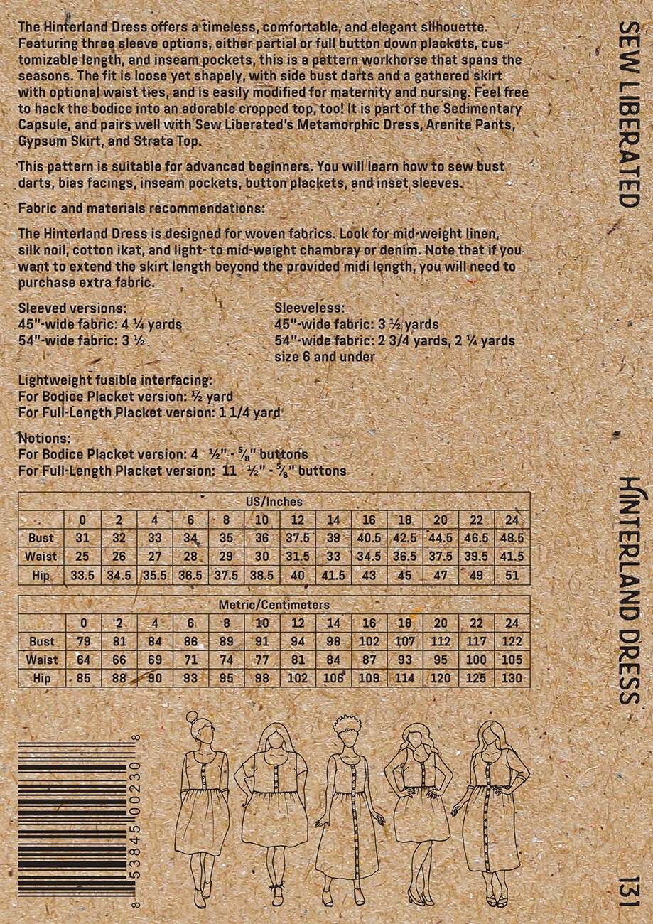 Sew Liberated's Enchanting Hinterland Dress Sewing Pattern