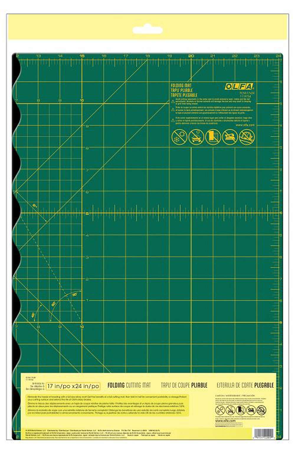 Portable 17in x 24in Folding Cutting Mat - A Must-Have for Crafters!