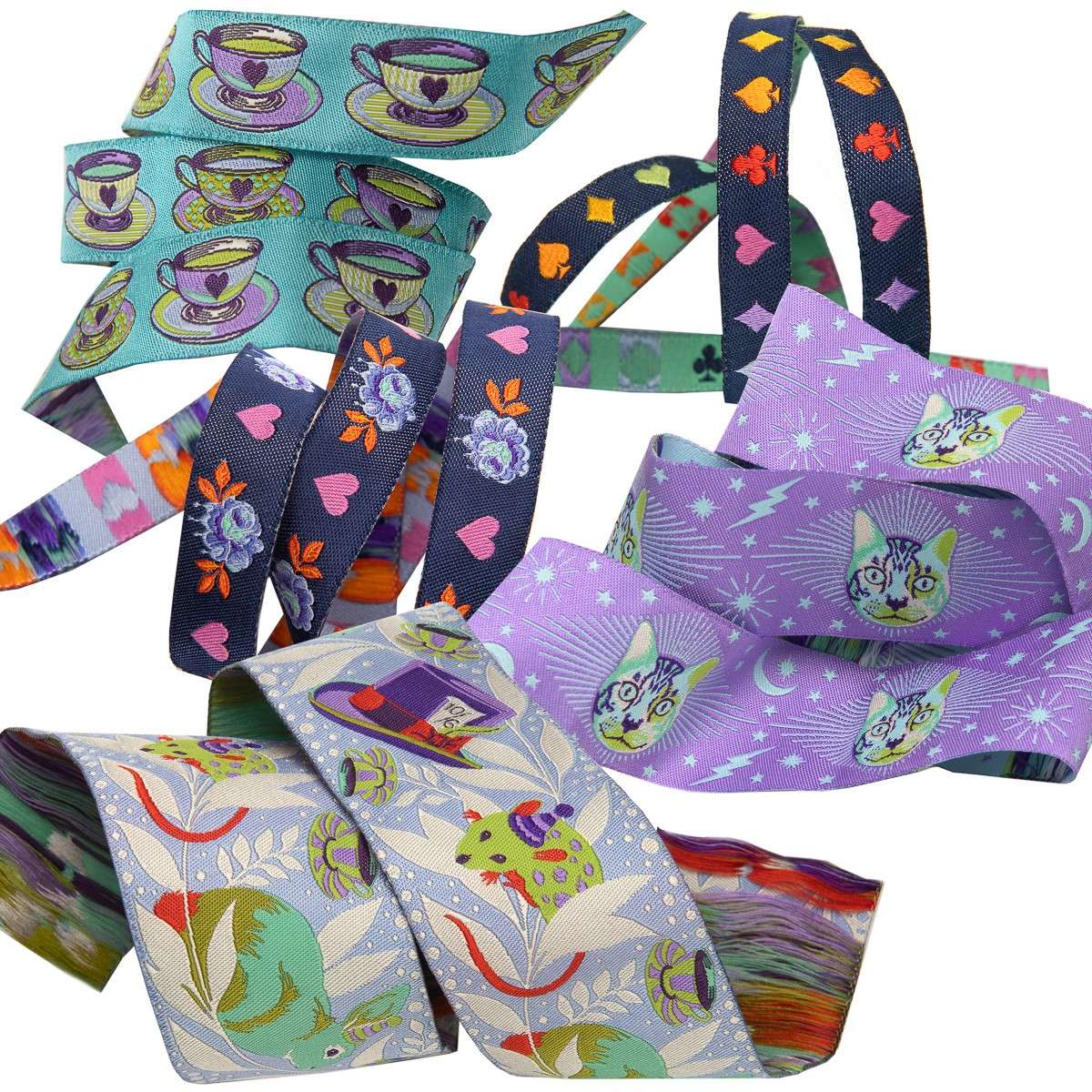 Tula Pink Curiouser DayDream Designer Ribbon Pack - Elevate Your Sewing!